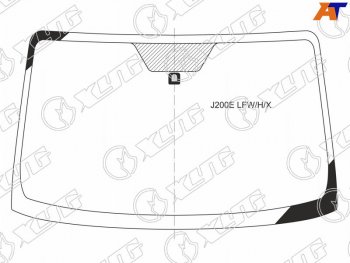 Стекло лобовое (Обогрев щеток) Daihatsu Be-Go 06-16  Terios 06-  Toyota Rush 06-16 XYG J200E LFW/H/X