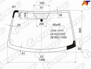 Стекло лобовое Daihatsu Be-Go 06-16  Terios 06-  Toyota Rush 06-16 XYG J200E LFW/X