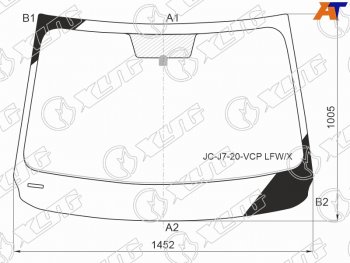 Стекло лобовое JAC J7 20-  Moskvich 6 23- XYG JC-J7-20-VCP LFW/X