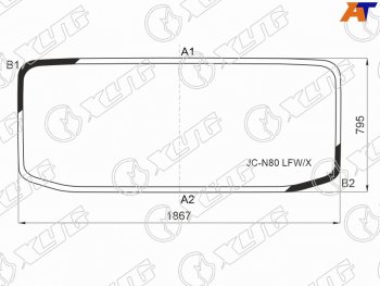 Стекло лобовое Isuzu ELF NPRNQR 06-  JAC N120 14-  N75 14-19  N80 18-  N90 22-  Chevrolet W-se XYG JC-N80 LFW/X