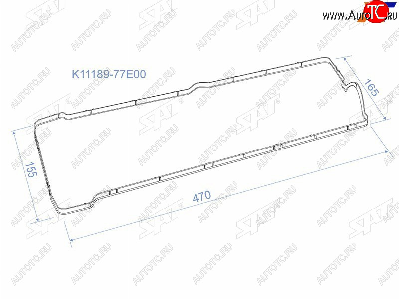 224 р. Прокладка клапанной крышки SZ J20A 96-05, EscudoGrand Vitara SAT K11189-77E00  с доставкой в г. Пермь