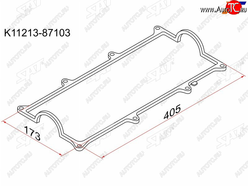 236 р. Прокладка клапанной крышки TYDH HCEJ Terios, Cami J100 SAT K11213-87103  с доставкой в г. Пермь