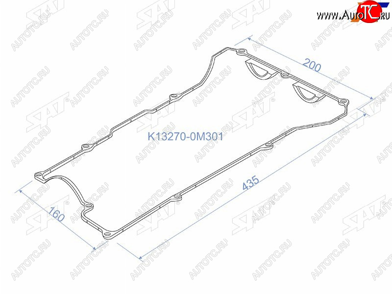 241 р. Прокладка клапанной крышки NS GA13DE, GA15DE, 91- B14N15, Y10 SAT K13270-0M301  с доставкой в г. Пермь