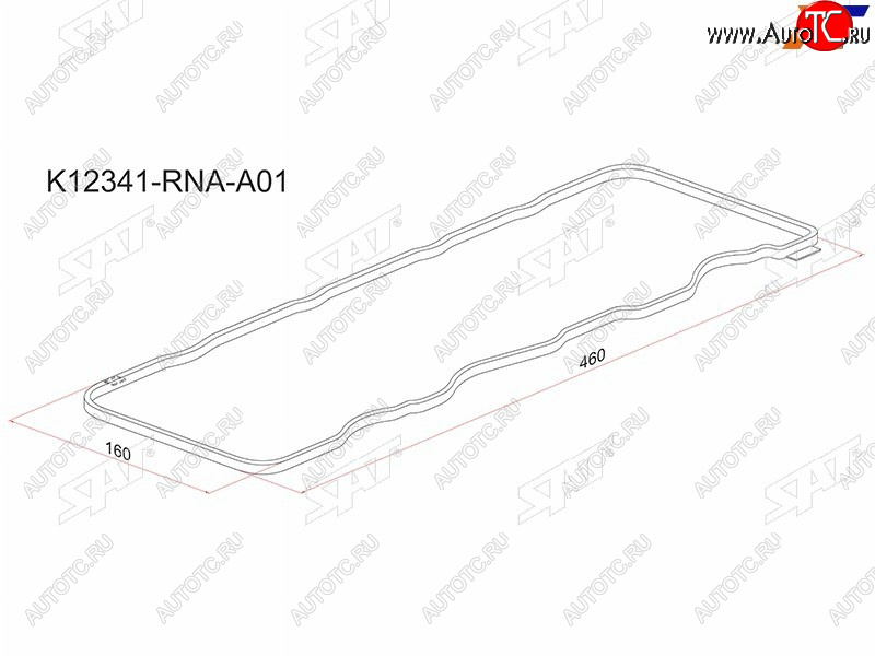 245 р. Прокладка клапанной крышки HO R18A, R20A 05- SAT K12341-RNA-A01  с доставкой в г. Пермь