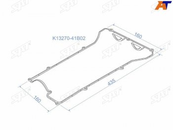 399 р. Прокладка клапанной крышки NS CG10, CG13, CGA3DE, Z10, K11 SAT K13270-41B02  с доставкой в г. Пермь. Увеличить фотографию 1