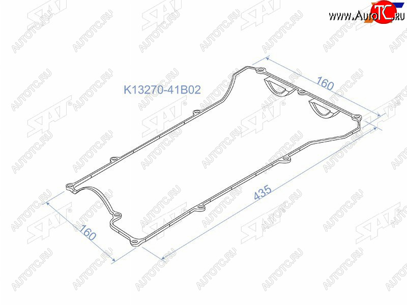 399 р. Прокладка клапанной крышки NS CG10, CG13, CGA3DE, Z10, K11 SAT K13270-41B02  с доставкой в г. Пермь