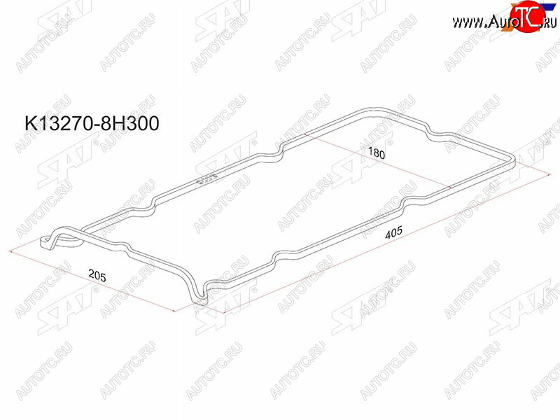 265 р. Прокладка клапанной крышки NS QR20DE, QR25DE, 00-Y11P12U30J31T30Z50 SAT K13270-8H300  с доставкой в г. Пермь