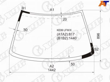 Стекло лобовое TOYOTA COROLLA LEVINSPRINTER TRUENO 87-91                                            XYG KE99 LFW/X