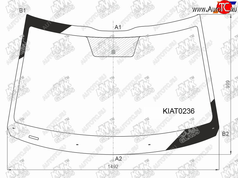 5 399 р. Стекло лобовое KIA SELTOS 19-                                                                        KMK KIAT0236  с доставкой в г. Пермь