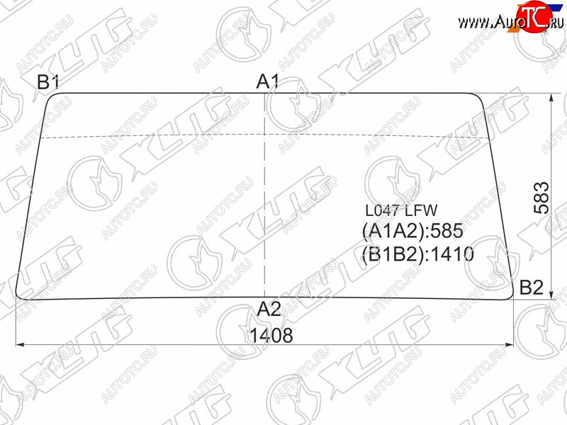4 999 р. Стекло лобовое Mitsubishi Pajero 81-90  Hyundai Galloper 91-07 XYG L047 LFW  с доставкой в г. Пермь