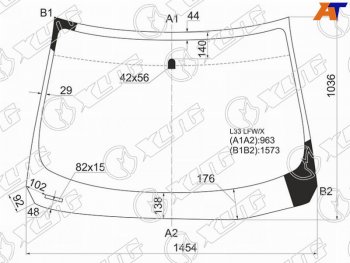 Стекло лобовое Nissan Teana 14-20  Altima 12-18 XYG L33 LFW/X