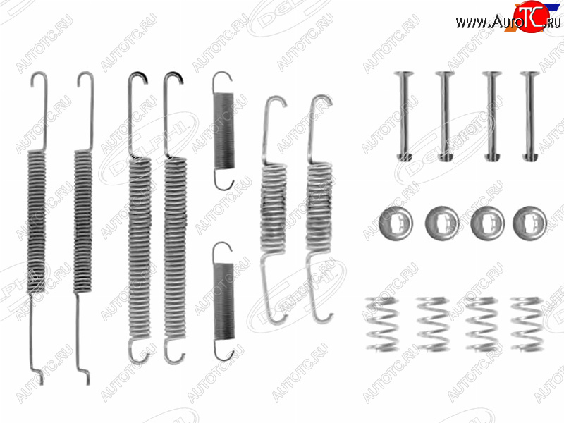 1 099 р. Комплект монтажный тормозных колодок VAG OCTAVIA 96-04ROOMSTER 10- DELPHI LY1206  с доставкой в г. Пермь