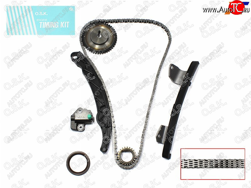 13 299 р. Комплект для замены цепи ГРМ MAZDA 23DEMIOAXELAVERISA ZJZYZ6 1.31.51.6 (L=158) 02- OSK M220K  с доставкой в г. Пермь