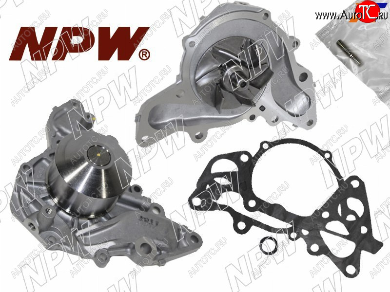 3 799 р. Насос водяного охлаждения с прокладкой 6G7273 NPW Mitsubishi Pajero Sport PA рестайлинг (2004-2008)  с доставкой в г. Пермь