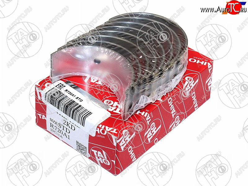 2 159 р. Вкладыши коренные к-т STD TOYOTA 4RUNNERDYNAFORTUNERHIACEHILUXLC PRADO 1KZ-TE1-2KD-FTV 02- TAIHO M720A1 STD  с доставкой в г. Пермь