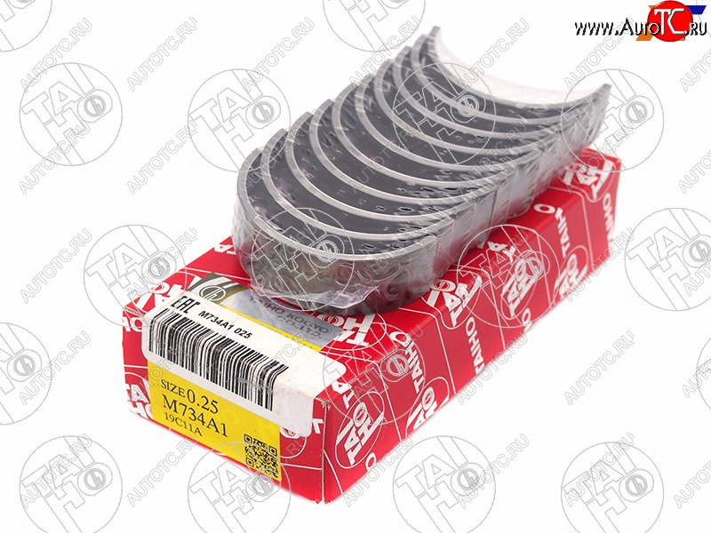 3 089 р. Вкладыши коренные к-т 0,25 TOYOTA AURISCOROLLAPRIUS 1ZR-FE1ZR-FAE 08-                             TAIHO M734A1 025  с доставкой в г. Пермь