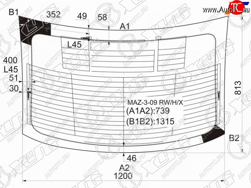 7 999 р. Стекло заднее (Цвет зеленый Обогрев Антенна 4D SED) Mazda 3 08-13  Axela 09-13 XYG MAZ-3-09 RW/H/X  с доставкой в г. Пермь