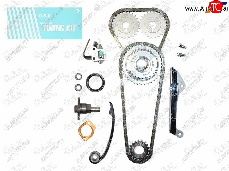29 649 р. Комплект для замены цепи ГРМ NISSAN SUNNYPULSAR GA15-16DE 94- (2 шестерни распредвала) OSK N119KF  с доставкой в г. Пермь