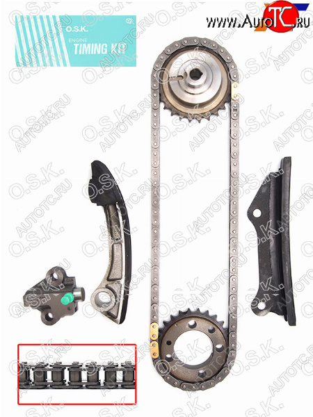 13 249 р. Комплект для замены цепи ГРМ NISSAN PATROLTERRANOSAFARI ZD30DDTI 04-07 OSK N129X  с доставкой в г. Пермь