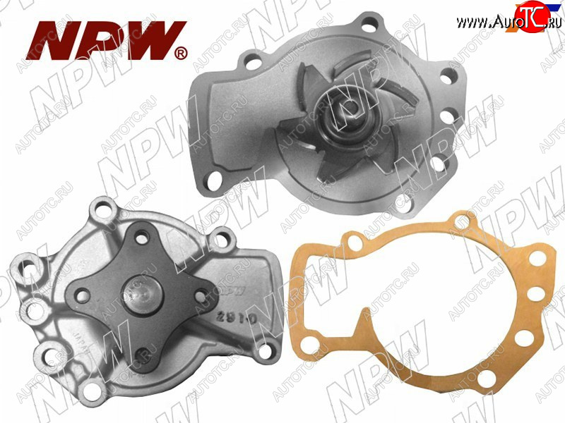 1 999 р. Насос водяного охлаждения с прокладкой SR1820DE NPW Nissan Primera седан P11 дорестайлинг (1995-2000)  с доставкой в г. Пермь
