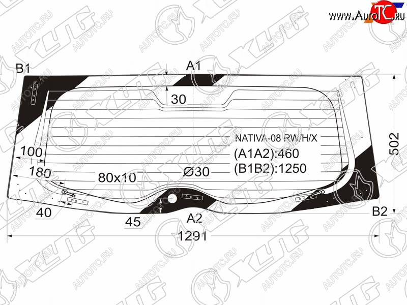7 599 р. Стекло заднее (Цвет зеленый Обогрев) Mitsubishi Pajero Sport 08-17 XYG NATIVA-08 RW/H/X  с доставкой в г. Пермь