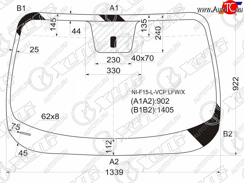 5 299 р. Стекло лобовое Nissan Juke 10-20 XYG NI-F15-L-VCP LFW/X  с доставкой в г. Пермь