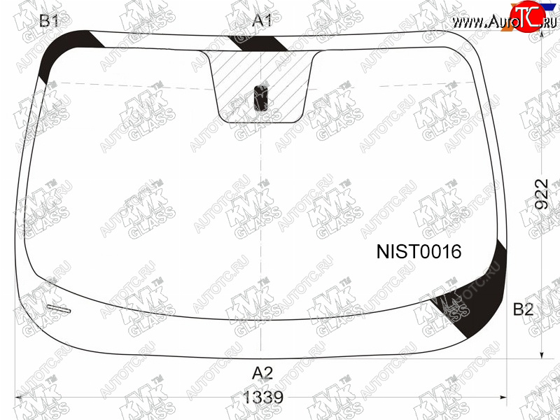 4 899 р. Стекло лобовое NISSAN JUKE 10- KMK NIST0016, nist0016 KMK NIST0016  с доставкой в г. Пермь