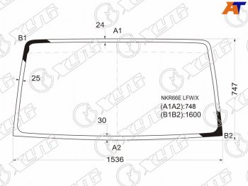 Стекло лобовое Isuzu ELF NPRNQR 93-12  BAW Fenix 1044 05-11  FAW CA1041 06-19  Foton Forland 104 XYG NKR66E LFW/X