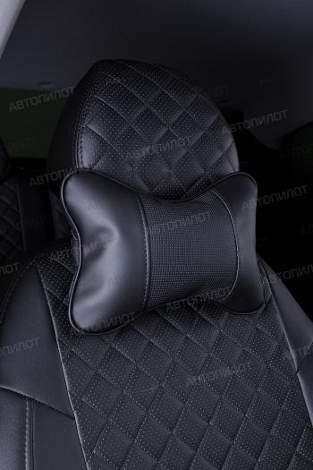 1 349 р. Подушки под шею (натур. кожа NC01 2 шт экокожа) АВТОПИЛОТ Honda CBR600 RA (2009-2024) (черный)  с доставкой в г. Пермь. Увеличить фотографию 5