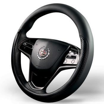 Оплётка на руль (37-39см GP 2103 кож/зам) Автопилот Honda Mobilio 2 DD4,DD5 1-ый рестайлинг (2017-2019) (черный)