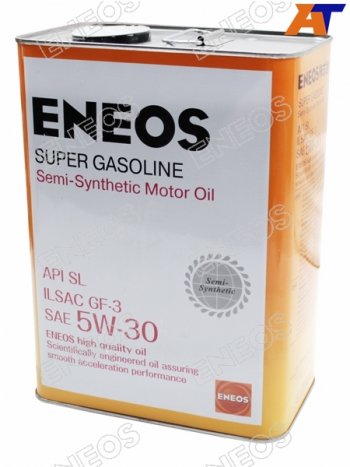 3 679 р. Масло моторное полусинтетическое ENEOS Super Gasoline 5W-30 SL, GF-3 4л ENEOS OIL1361  с доставкой в г. Пермь. Увеличить фотографию 1