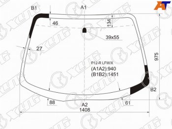 Стекло лобовое Nissan Primera 01-08 XYG P12-R LFW/X