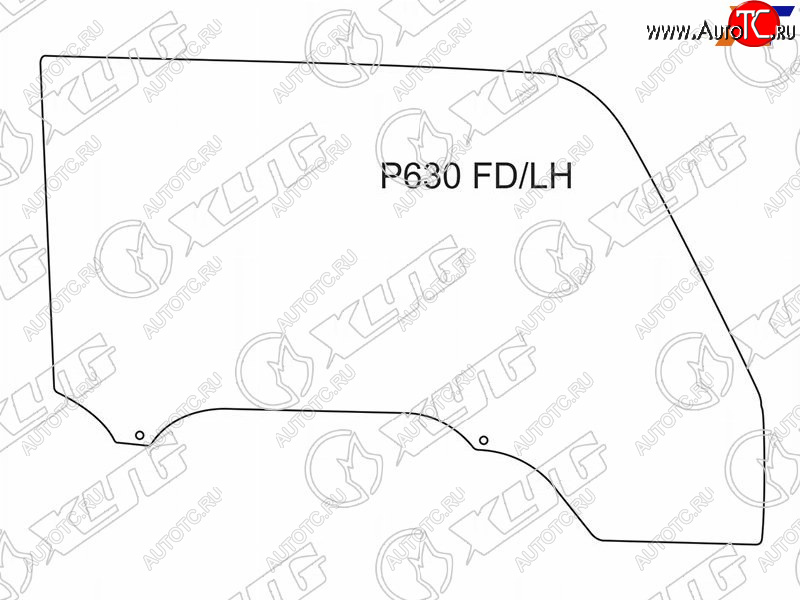 3 699 р. Стекло боковое опускное (Спереди Слева Цвет зеленый) Mazda Titan 89-00 XYG P630 FD/LH  с доставкой в г. Пермь