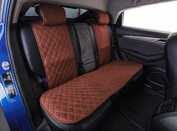 4 299 р. Накидка на сиденье (на весь салон GT Plus алькантара) Автопилот   (коричневый)  с доставкой в г. Пермь. Увеличить фотографию 2