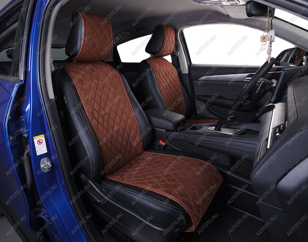 4 299 р. Накидка на сиденье (на весь салон GT Plus алькантара) Автопилот   (коричневый)  с доставкой в г. Пермь