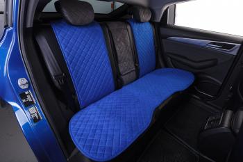5 349 р. Накидка на сиденье (на весь салон Tour Plus алькантара) Автопилот   (синий)  с доставкой в г. Пермь. Увеличить фотографию 2