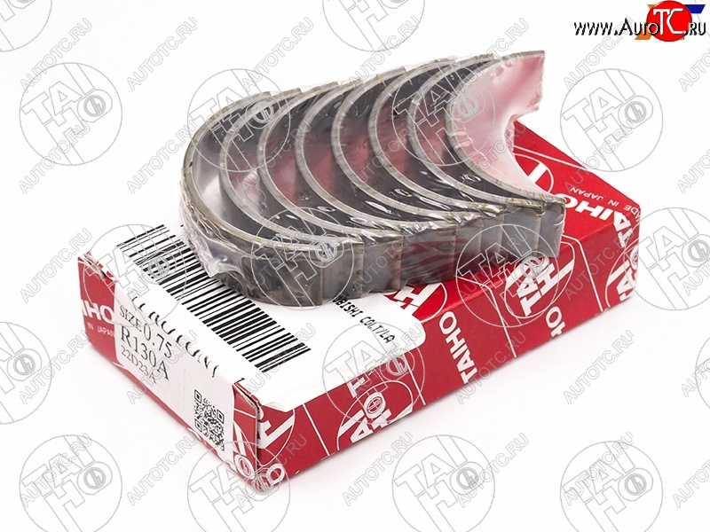 959 р. Вкладыши шатунные к-т 0,75 MITSUBISHI COLTLANCERLIBEROMIRAGEPAJEROMONTERO IO 4G134G18 98- TAIHO R130A 075  с доставкой в г. Пермь