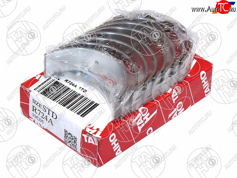1 029 р. Вкладыши шатунные к-т STD TOYOTA PREMIOALLIONCALDINA 1AZ-FE2AZ-FE 01- TAIHO R724A STD  с доставкой в г. Пермь
