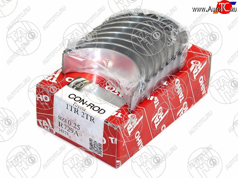 879 р. Вкладыши шатунные к-т 0,25 TOYOTA HIACEHILUXLAND CRUISER PRADO 2TR-FE TAIHO R729A 025  с доставкой в г. Пермь