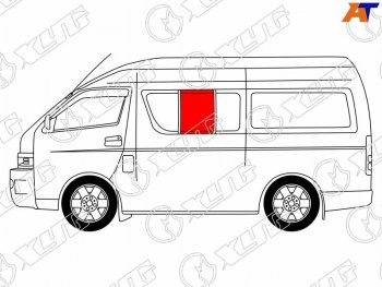 1 859 р. Стекло кузова боковое (не опускное) (Слева Цвет зеленый) Toyota Hiace 04-20  Regius Ace 04-20 XYG RH200-ST-L SF/LH2/X  с доставкой в г. Пермь. Увеличить фотографию 1