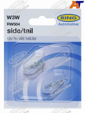 136 р. Лампа дополнительного освещения W3W  12V 3W Блистер 2 шт. RING RW504  с доставкой в г. Пермь. Увеличить фотографию 1