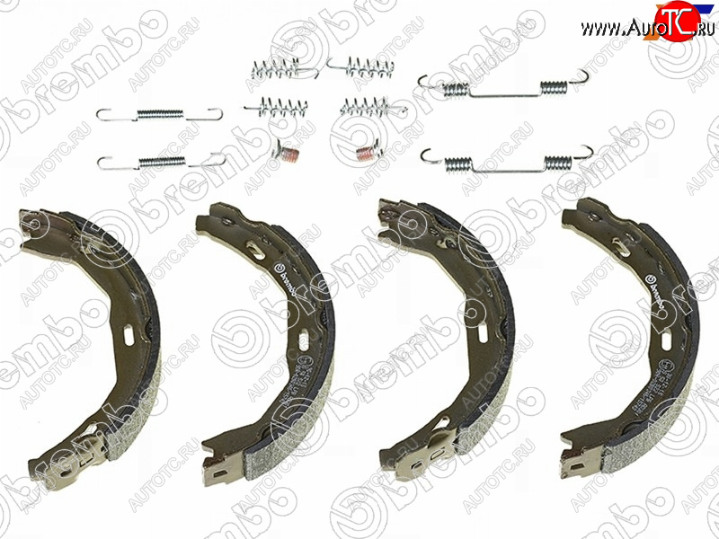 2 799 р. Колодки барабанные задние RH-LH SAT Mercedes-Benz C-Class W204 дорестайлинг седан (2007-2011)  с доставкой в г. Пермь