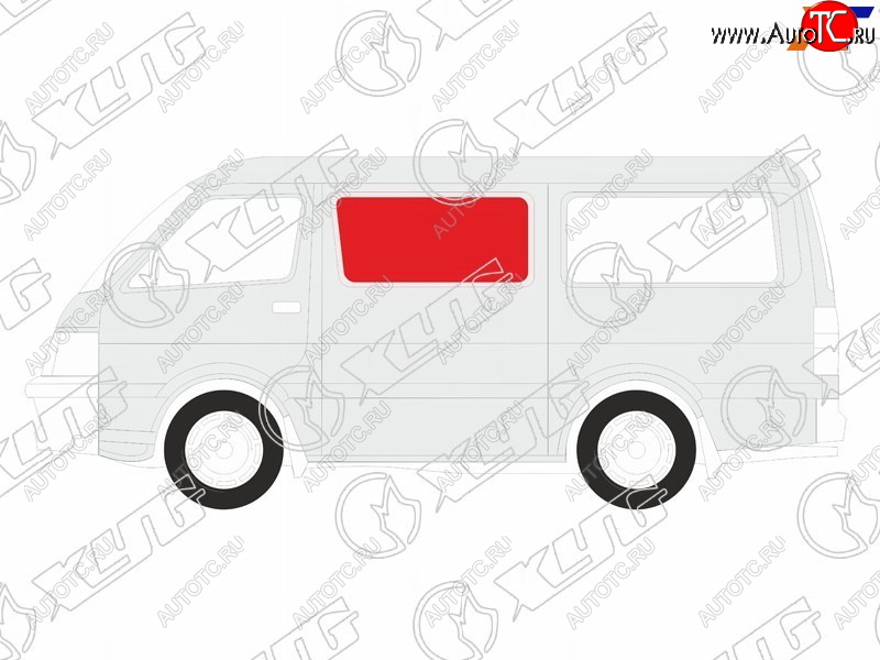 3 079 р. Стекло боковое опускное (Сзади Слева Цвет зеленый) Honda Stepwgn 01-05 XYG S7S RD/LH/X  с доставкой в г. Пермь