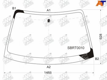 Стекло лобовое SUBARU IMPREZA 5D WGN 00-07                                                           KMK SBRT0010
