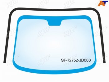 2 599 р. Молдинг лобового стекла (П-образный) Nissan Qashqai 06-13  Dualis 07-14  Qashqai+2 08-14 SAT SF-72752-JD000  с доставкой в г. Пермь. Увеличить фотографию 1