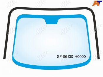 1 599 р. Молдинг лобового стекла (П-образный) Kia Rio 16-22  Rio X-Line 17-22  Solaris KRS 24-  KRX 24- SAT SF-86130-H0000  с доставкой в г. Пермь. Увеличить фотографию 1