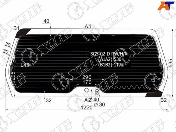 9 299 р. Стекло заднее (Затемненное Обогрев) Subaru Forester 02-05 XYG SG5-02-D RW/H/X  с доставкой в г. Пермь. Увеличить фотографию 2