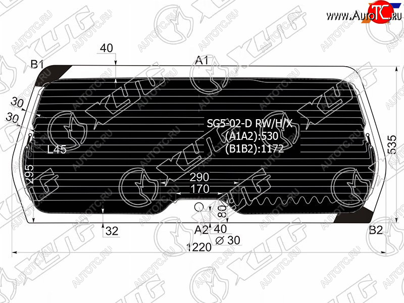 9 299 р. Стекло заднее (Затемненное Обогрев) Subaru Forester 02-05 XYG SG5-02-D RW/H/X  с доставкой в г. Пермь