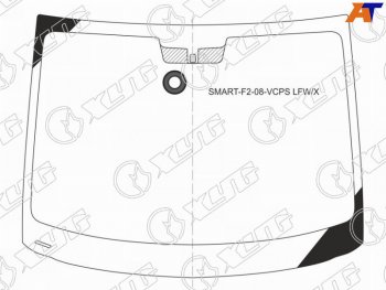 6 449 р. Стекло лобовое (Датчик дождя) Smart Fortwo 06-15 XYG SMART-F2-08-VCPS LFW/X  с доставкой в г. Пермь. Увеличить фотографию 1