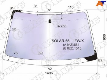 19 699 р. Стекло лобовое (Атермальное) Subaru Legacy 98-03  Outback 98-03  Legacy B4 98-03  Legacy Lancaste XYG SOLAR-66L LFW/X  с доставкой в г. Пермь. Увеличить фотографию 2